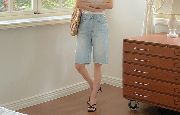 Bermuda Denim Pants