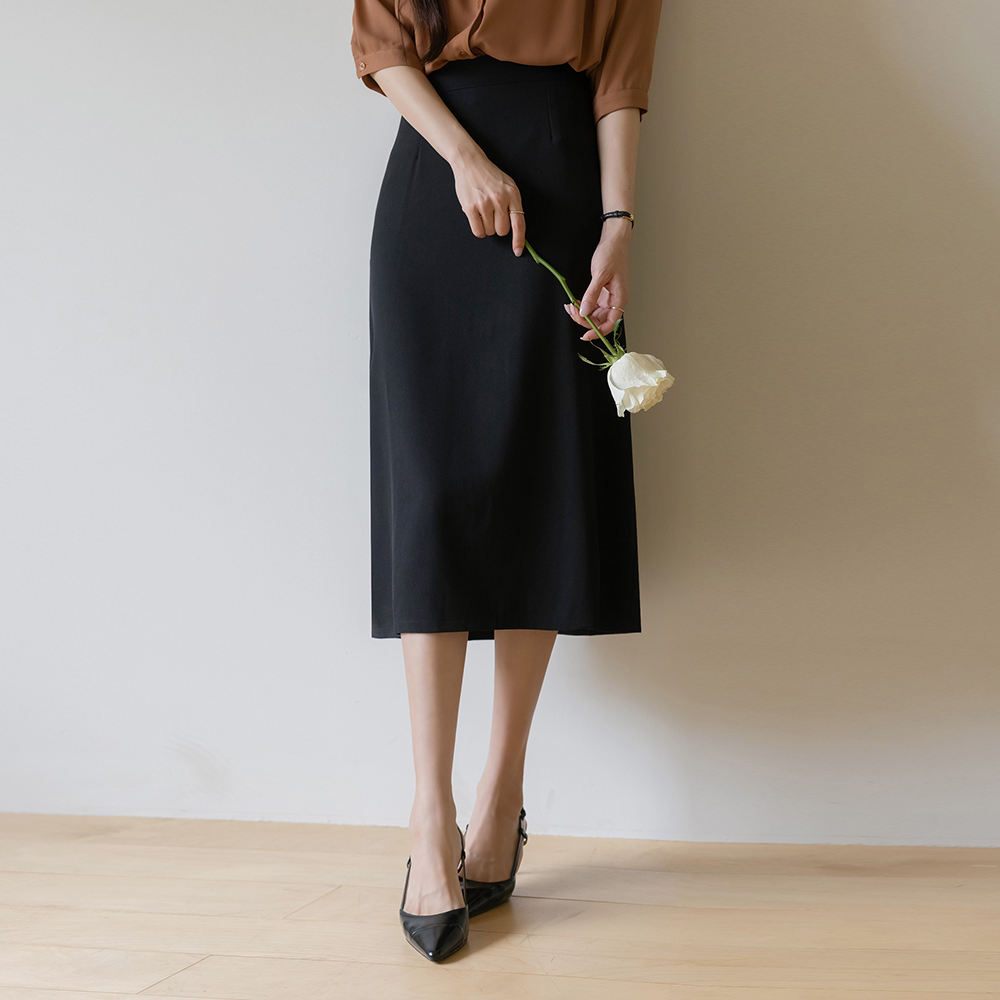 Feminine The Back Banding 깔끔핏 Skirt