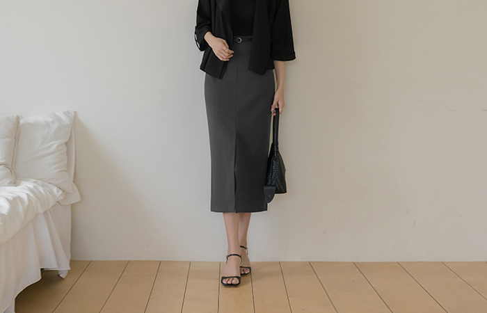 Modern H-line Skirt(+Belt)
