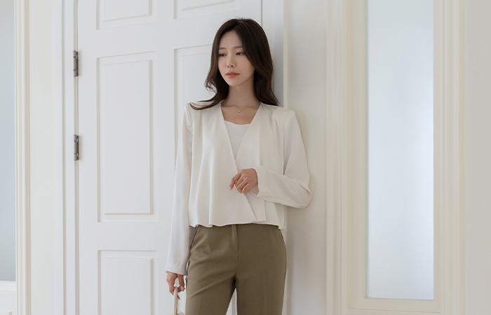 jessica Soft Satin Open Jacket