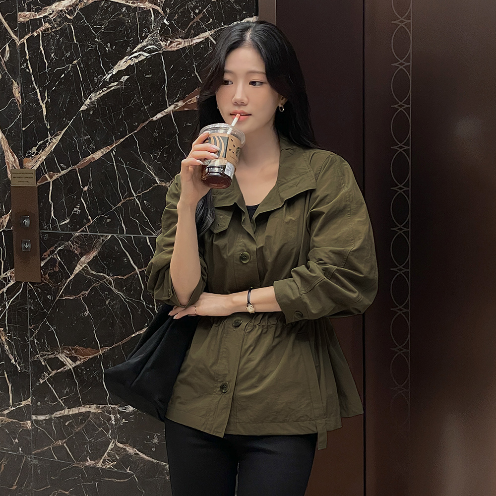 Cashmere Rustlingly String Field Jacket Jumper
