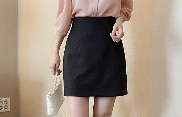 Basic Slim Span Mini Skirt