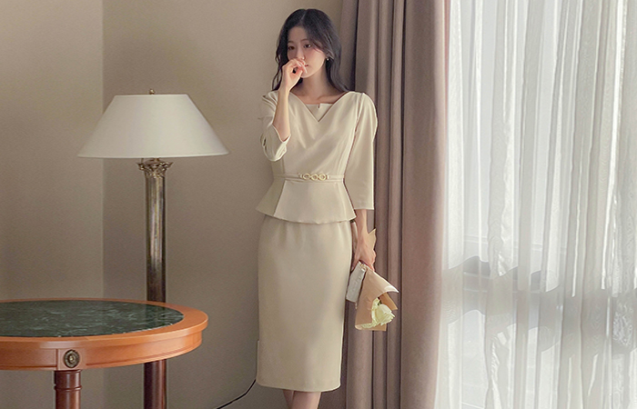 Peplum layered Capri Dress