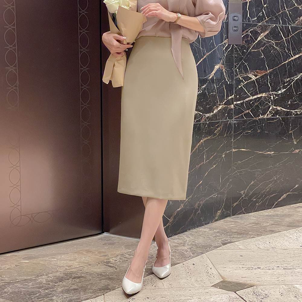 Modern H-line Midi Skirt