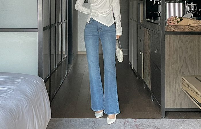 Standard Boot-Cut Denim Pants