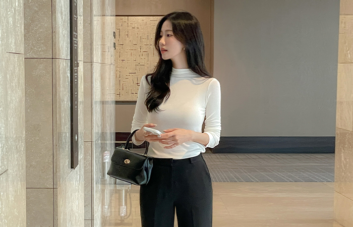 Daily Soft Modal Half-Neck T-shirt
