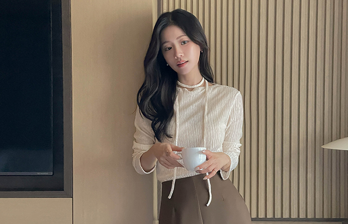 Corduroy Span T-shirt(+Belt)