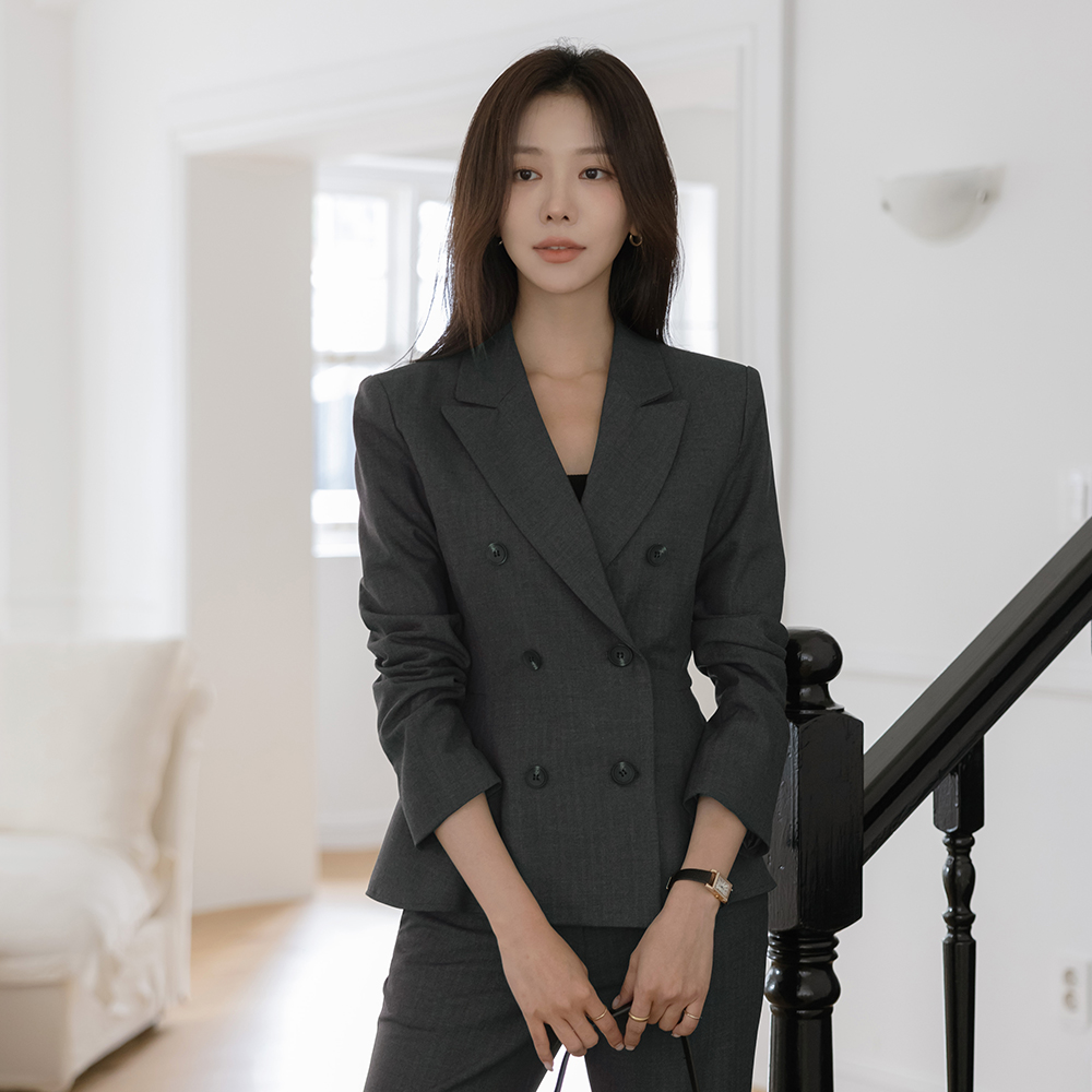 Herringbone Wool Set-up Jacket