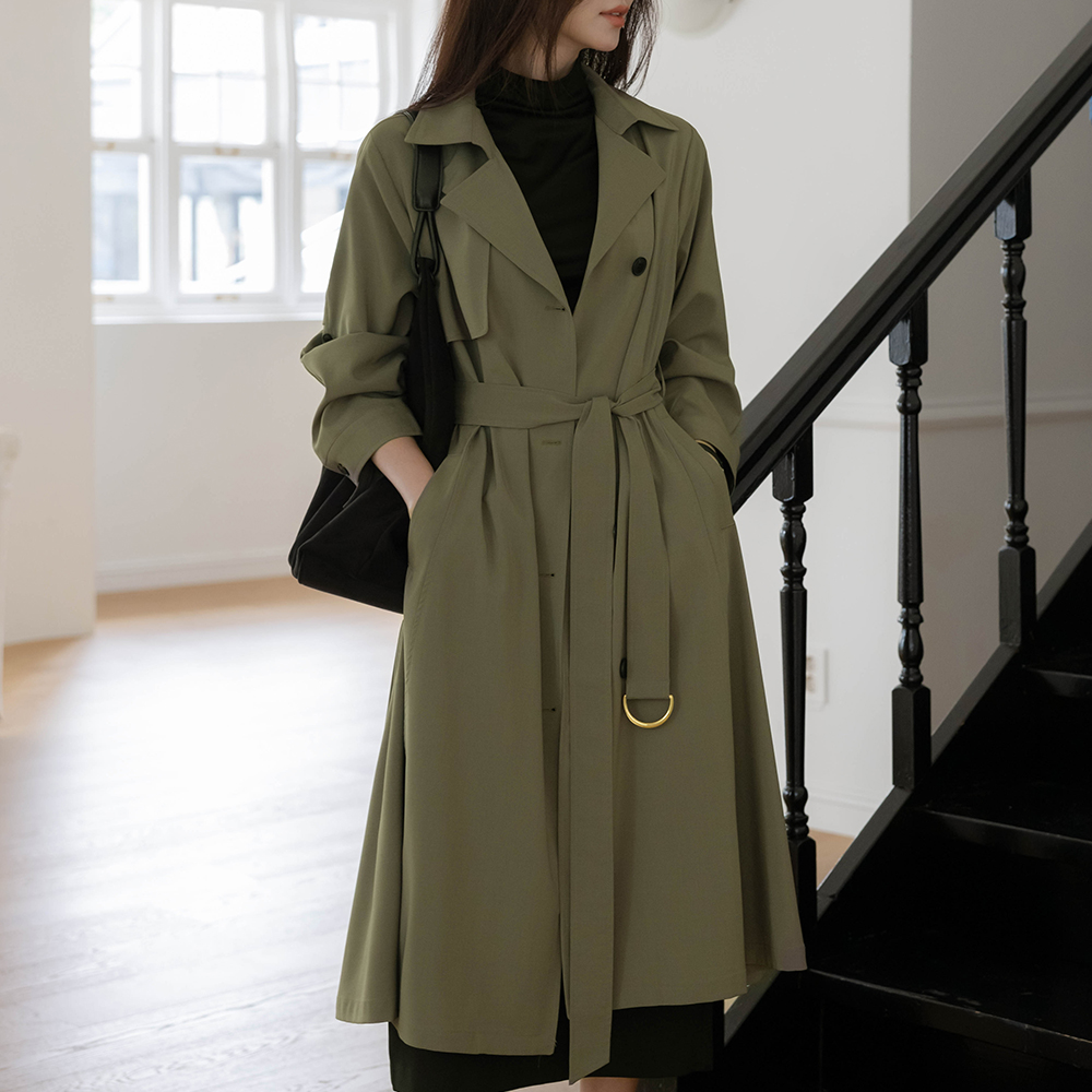 Autumn Sera Trench Long Coat(+Belt)