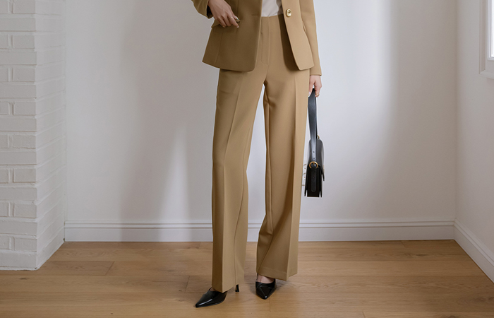 stone Formal Semi- wide fit Set-up Slacks