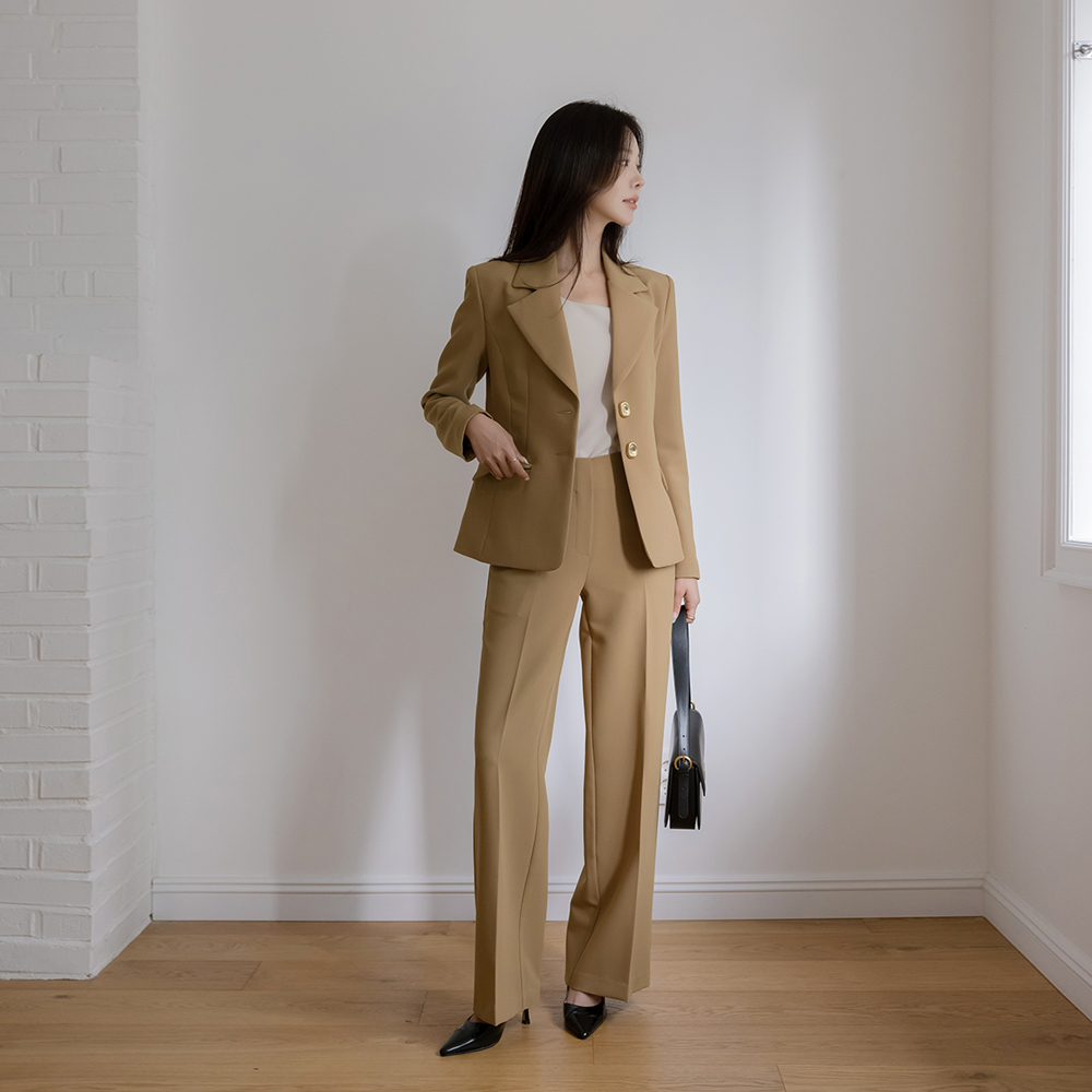 stone Formal Semi- wide fit Set-up Slacks