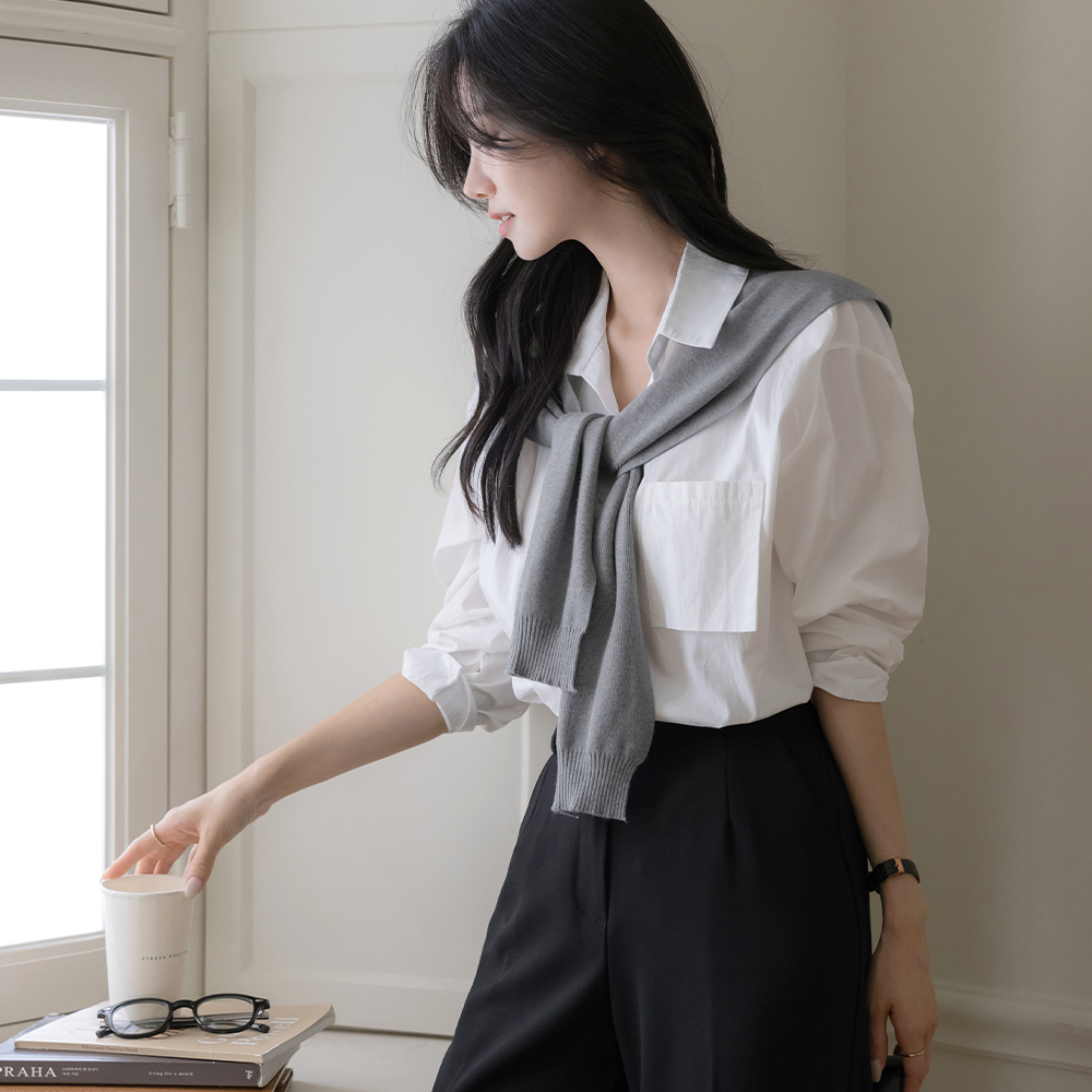 Standard Pocket Shirt&Shawl SET