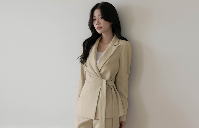 Polo Shirring Wrap Set-up Jacket