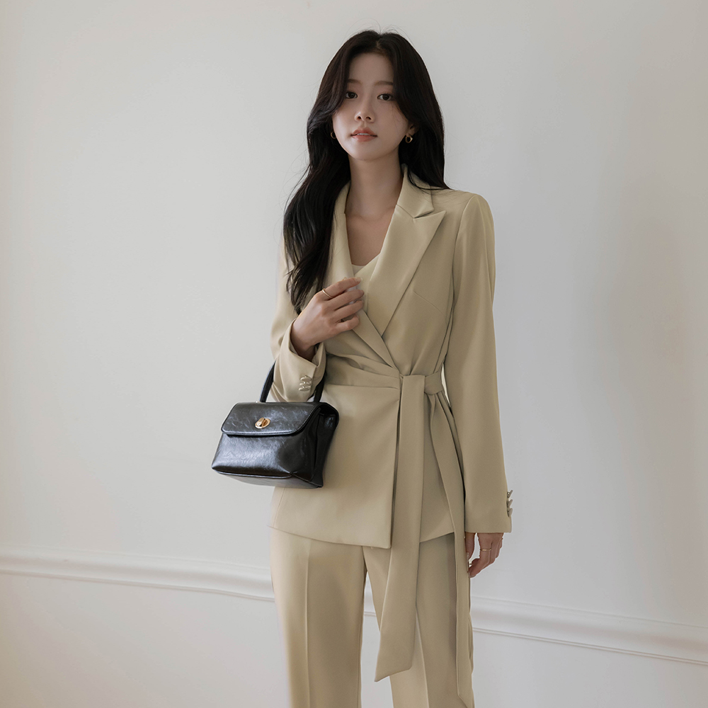 Polo Shirring Wrap Set-up Jacket