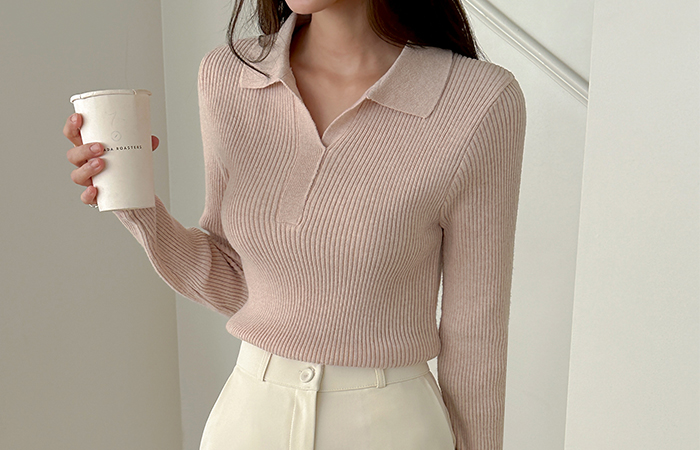 ODE Cashmere Polo Corduroy Knit