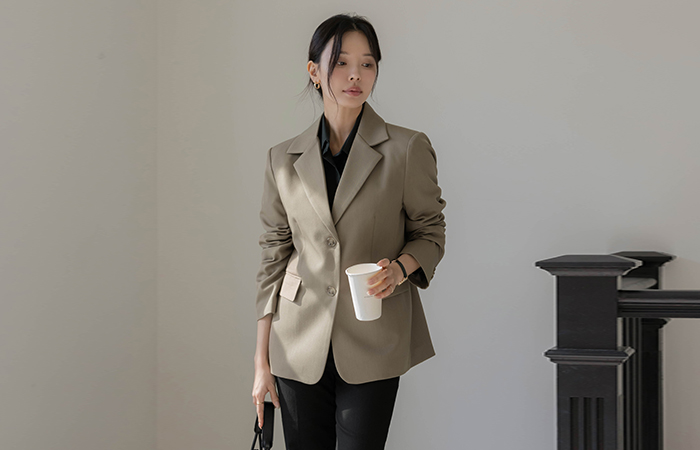 Modern Solid Basic Jacket(fall)