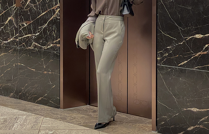ODE Classic Slim Fit Set-up Slacks