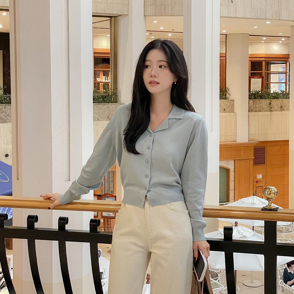 Candy Polo Wool Knit Cardigan