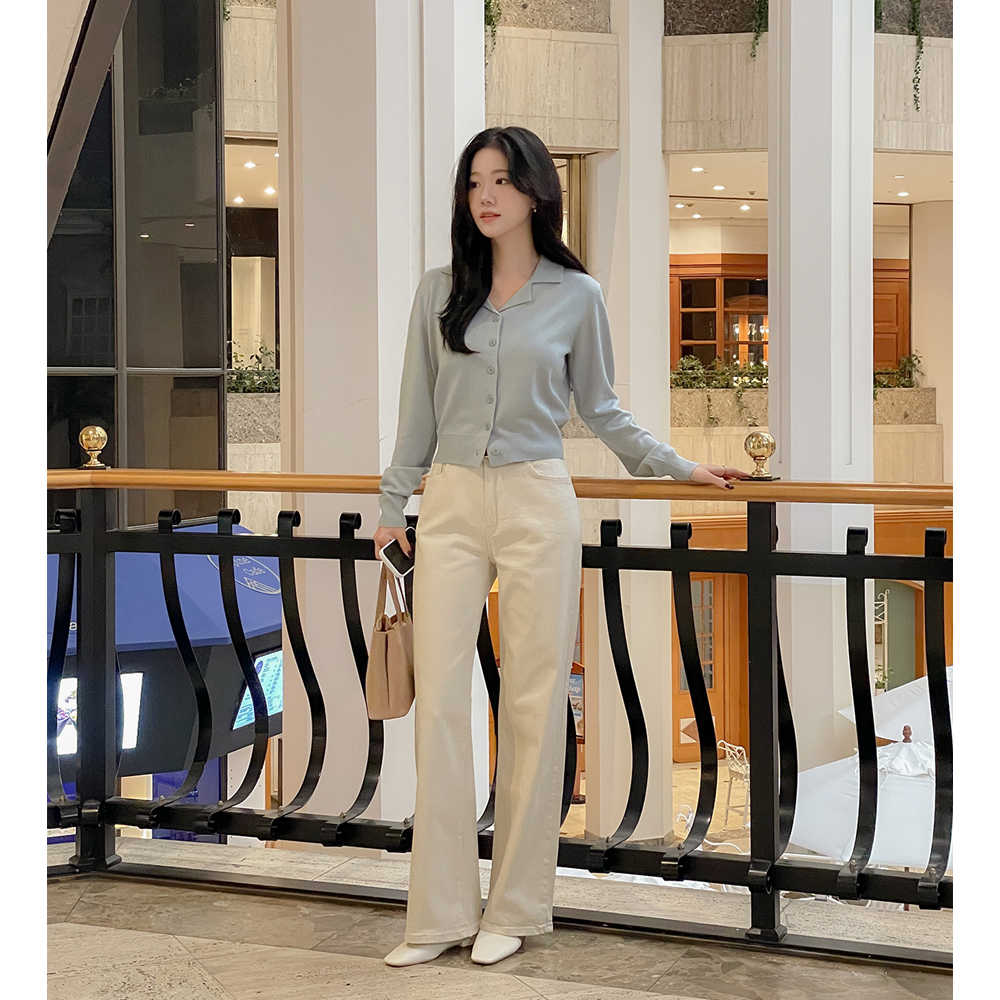 Autumn Slim Fit Stretchy-Waist Span Cotton Pants