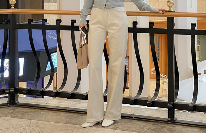 Autumn Slim Fit Stretchy-Waist Span Cotton Pants