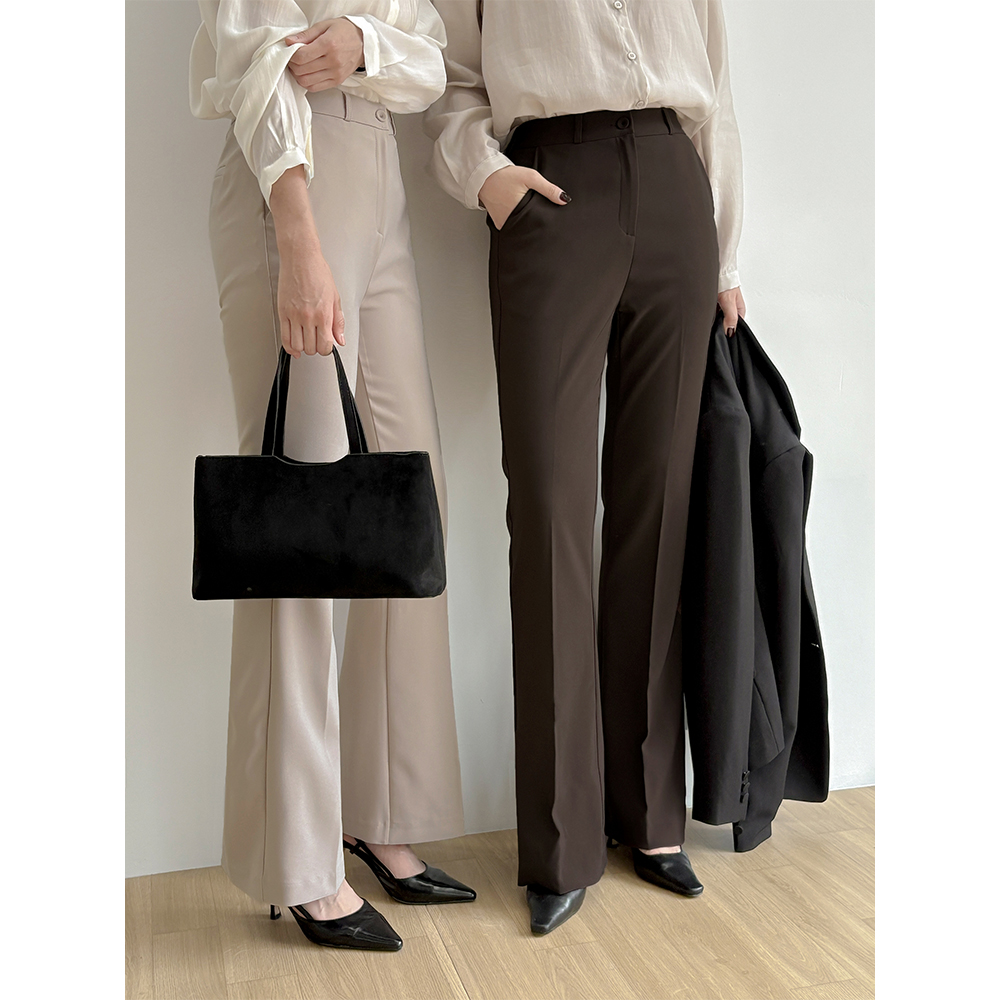 Length repair NO! 이든 Boot-Cut Span Slacks (Short/Middle/Longver)
