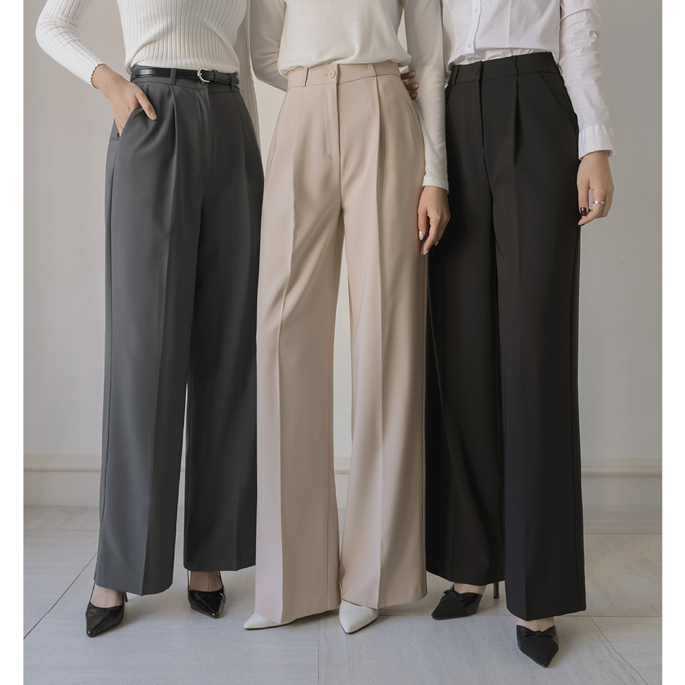 Length repair NO! wide fit Span Slacks(3type)