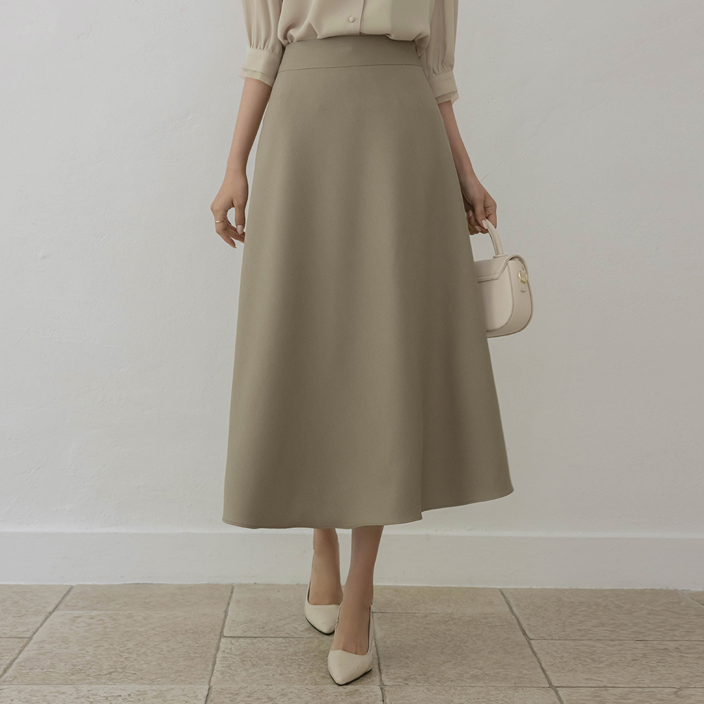 Angel Soft Flared Long Skirt