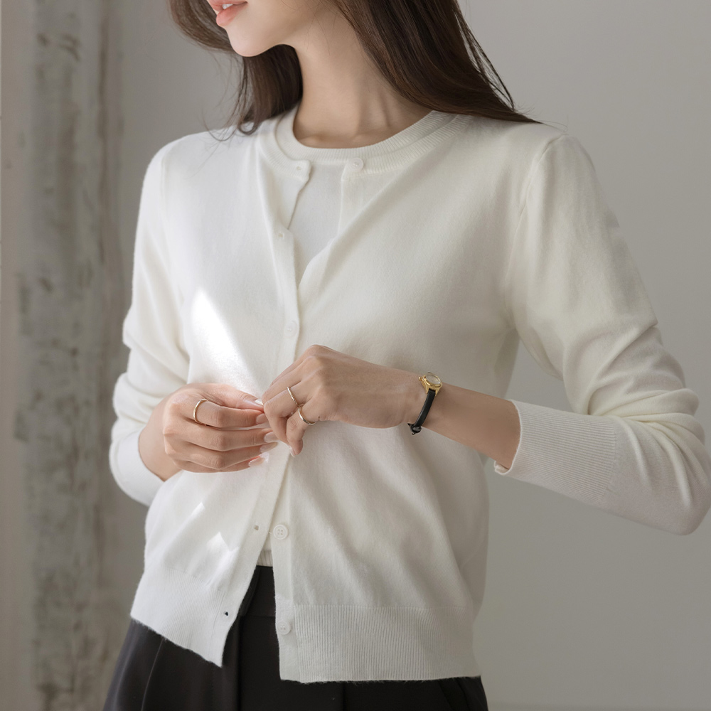 Soft Biscos Short-sleeve Knit&Cardigan SET