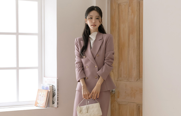 Classic Peplum Set-up Jacket
