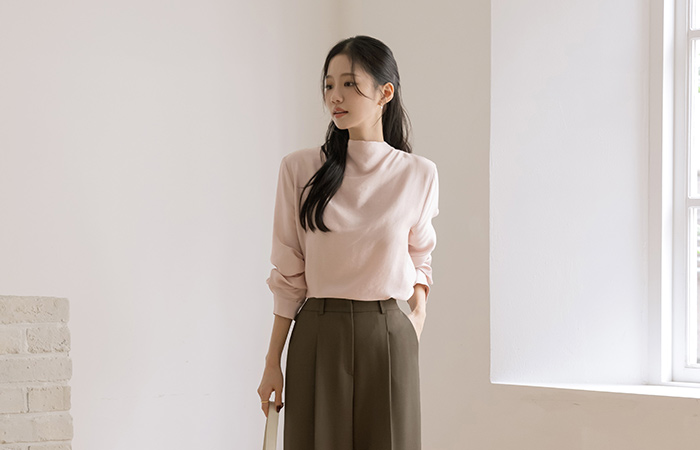 Modal Half-Neck Blouse