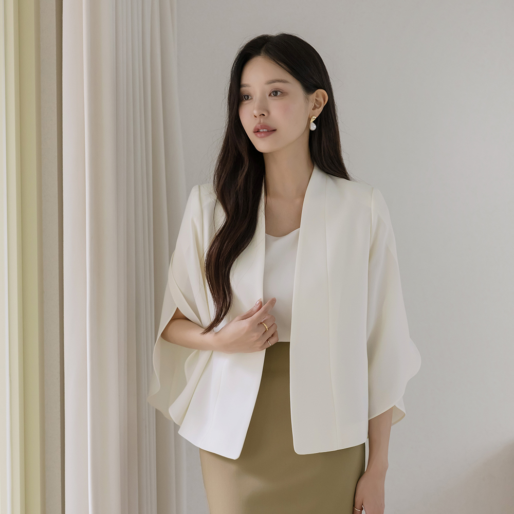 Reina Tulip Sleeves Open Jacket(fall)