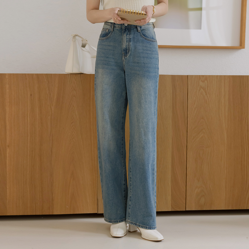 Length repair NO! Hidden Banding Slim Fit Denim Pants (Short/Middle/Longver)