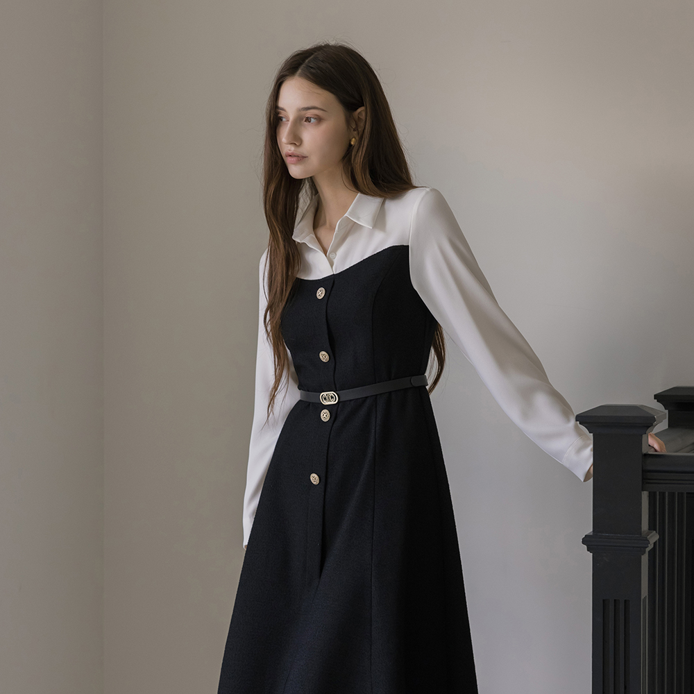 Muse Classic layered Tweed Dress