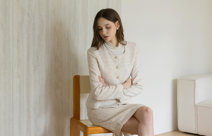 Pearl Laura Tweed Set-up Jacket