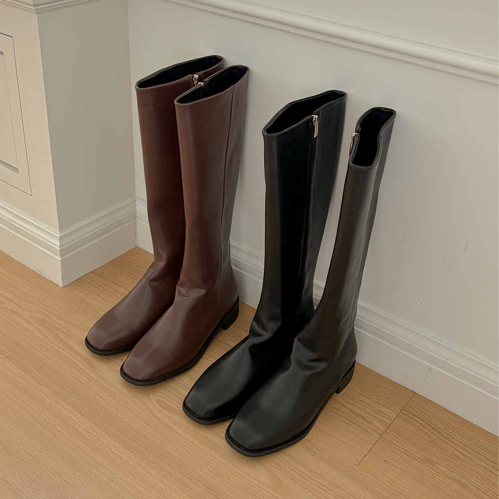 Autumn Mood Middle Heel Long Boots