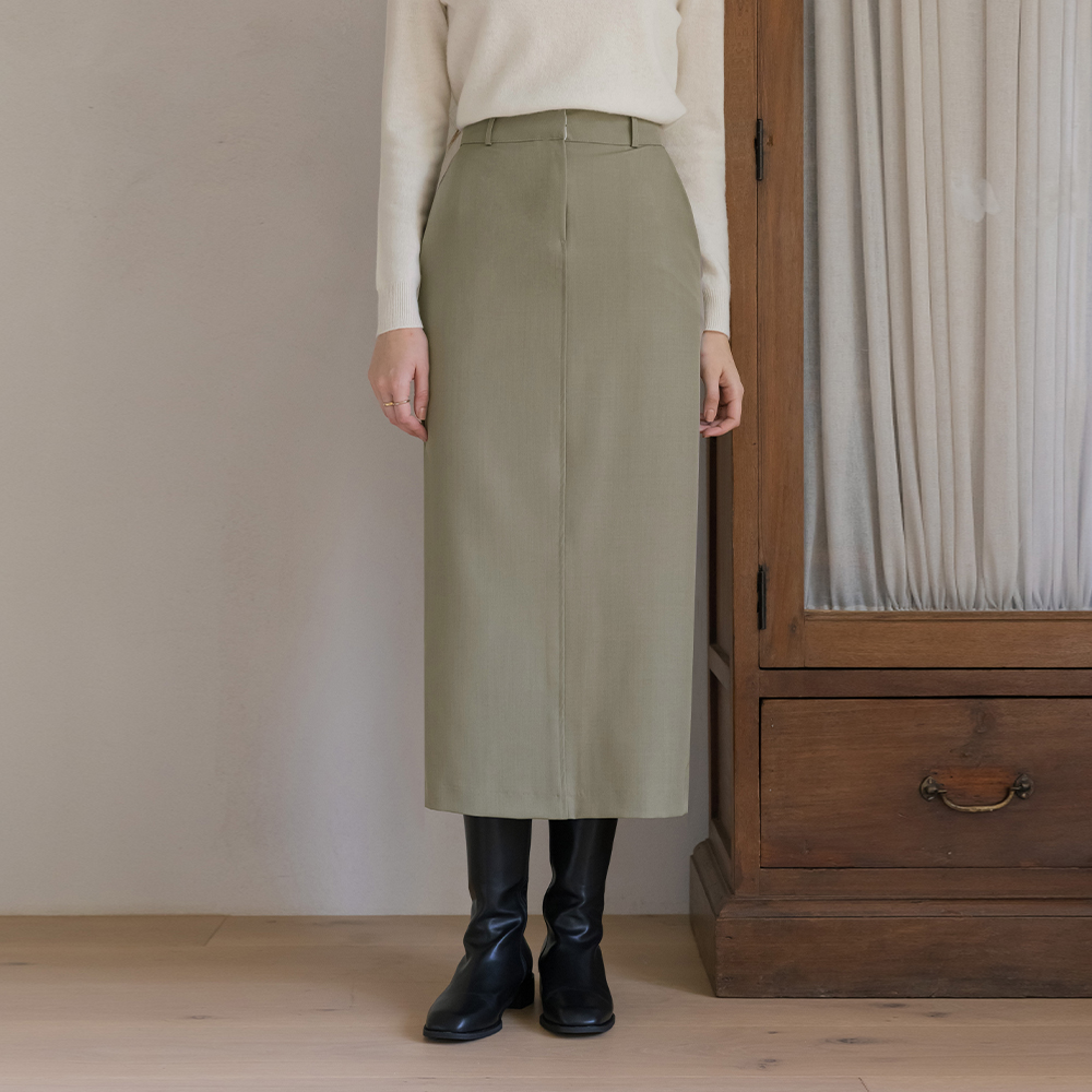 High H-line Long Skirt
