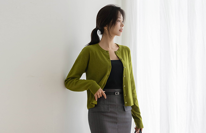 All Day Raund neck Knit Cardigan