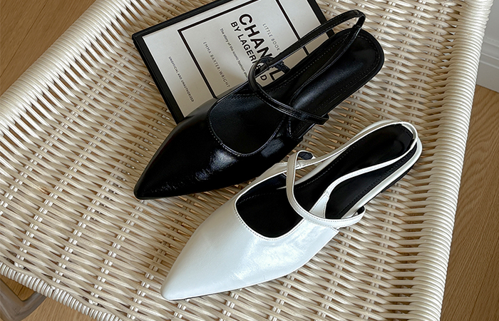 Simple Mary-Jane Stiletto Flat shoes