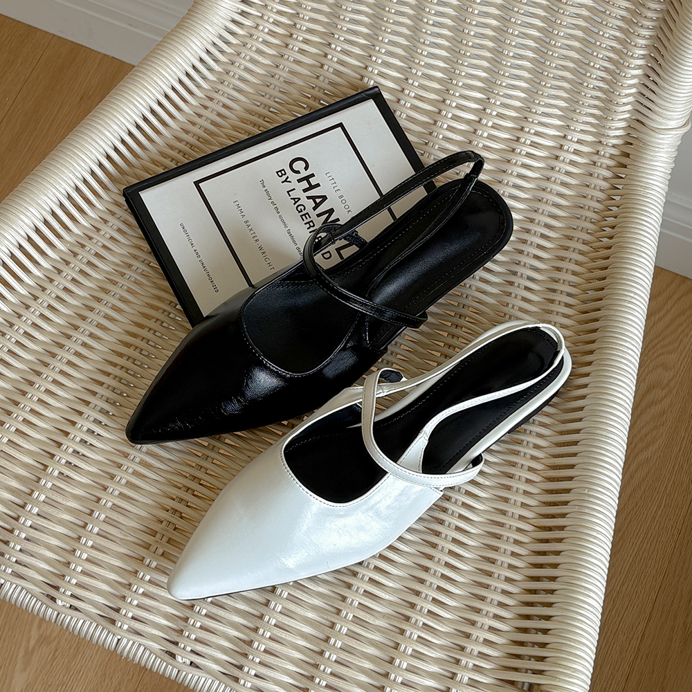 Simple Mary-Jane Stiletto Flat shoes