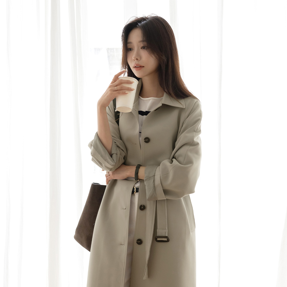 London Basic Trench Long Coat(+Belt)