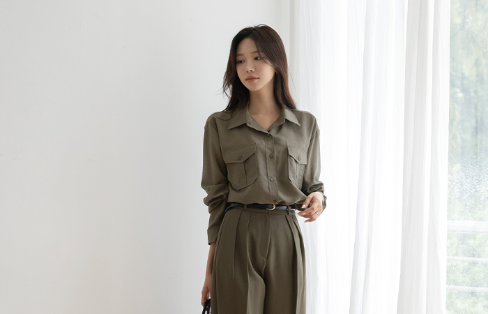 Two-Pocket 스탠다드핏 Shirt