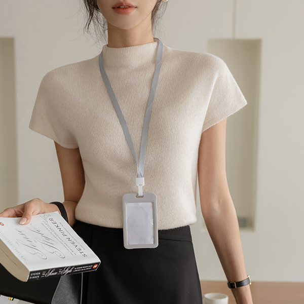 이즈 Wool Cashmere Half-Highneck Knit