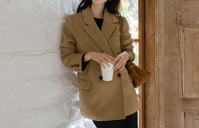 Polo Double Button Wool Hand-Made Harp Coat