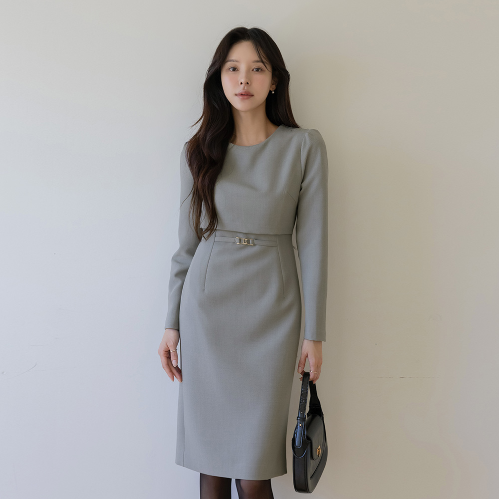 Sera layered Belted H-line Dress