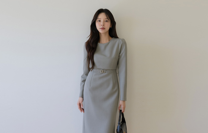 Sera layered Belted H-line Dress