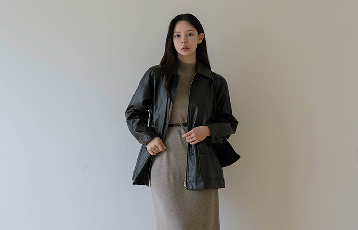 ODE String Harp Leather Jacket