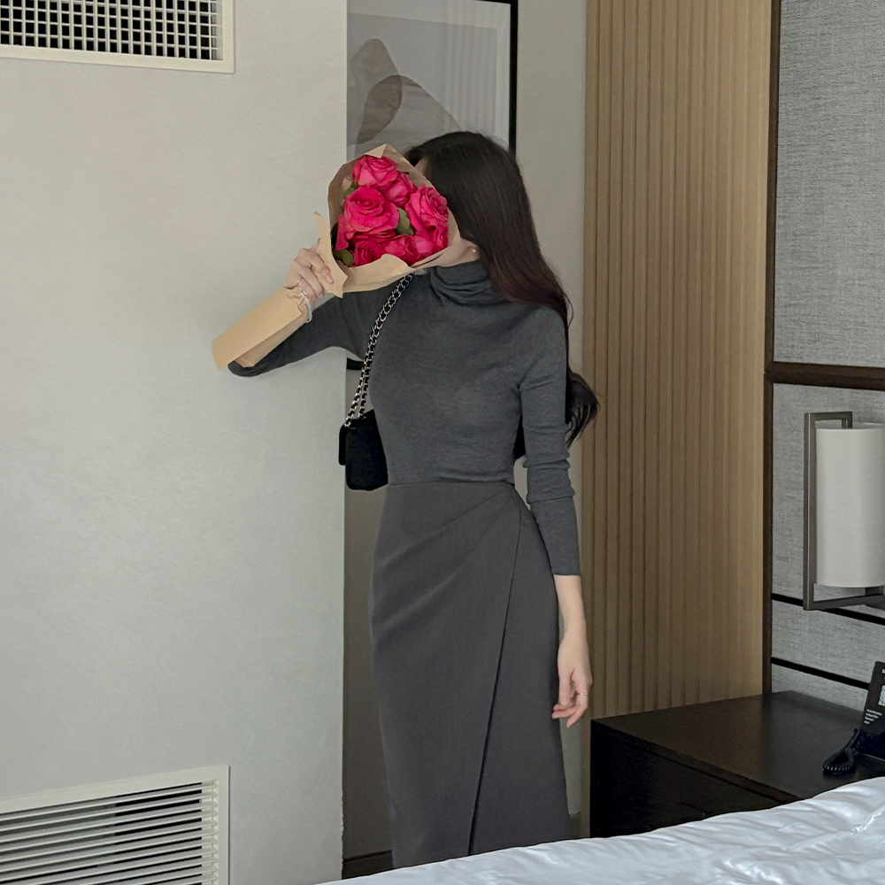 Every Day Wool Turtleneck Corduroy Knit