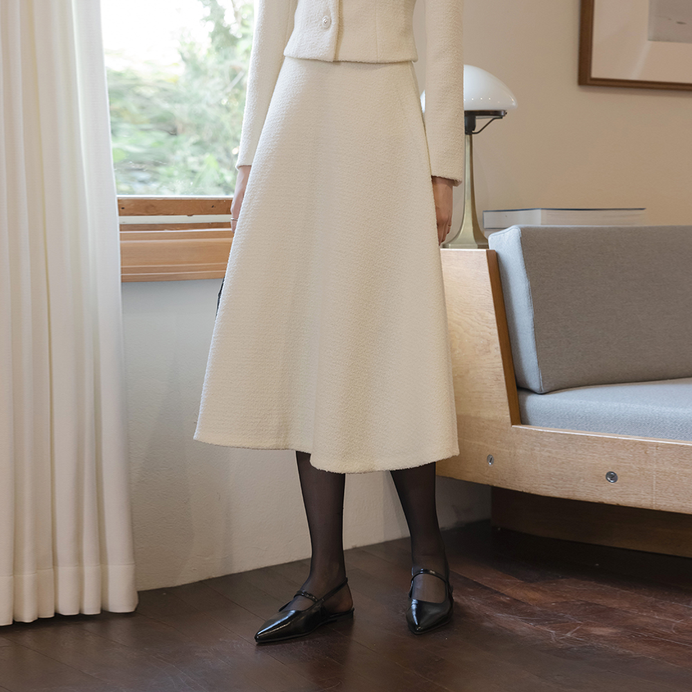 Prague Bouclé Tweed Set-up Skirt