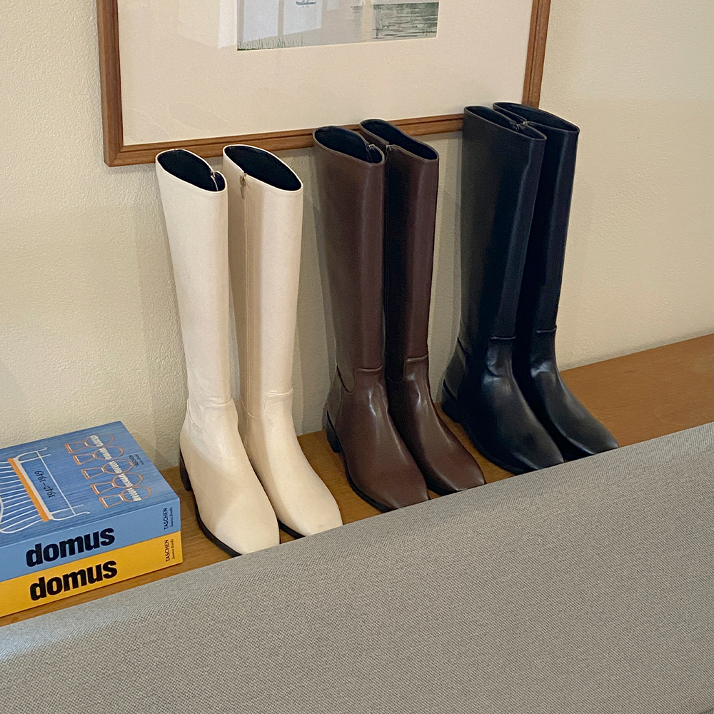 Daily Chic Leather Long Boots