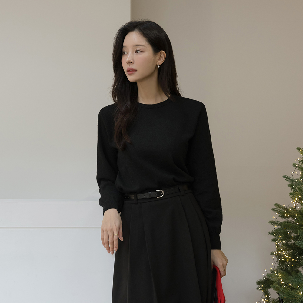 Cotton Candy Raund neck Wool Standard Fit Knit